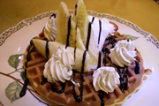 チョコバナナワッフル