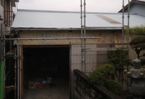 加古川市A様邸:倉庫塗装ビフォー